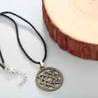 Kinitial Punk Slavic Virgin Lada Star Pendant Necklace Slavic Lada Amulet Knot Pendant Choker Necklaces Rope Chain