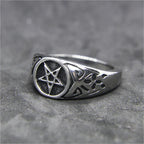 Pentagram Ring Band for Men and Women — 316L Stainless Steel