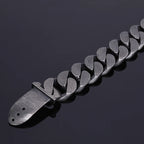 Cool 24MM Wide Cuban Chain Link Men's Bracelets Heavy Black Stainless Steel Man Bracelet for Men With Belt Buckle Metal