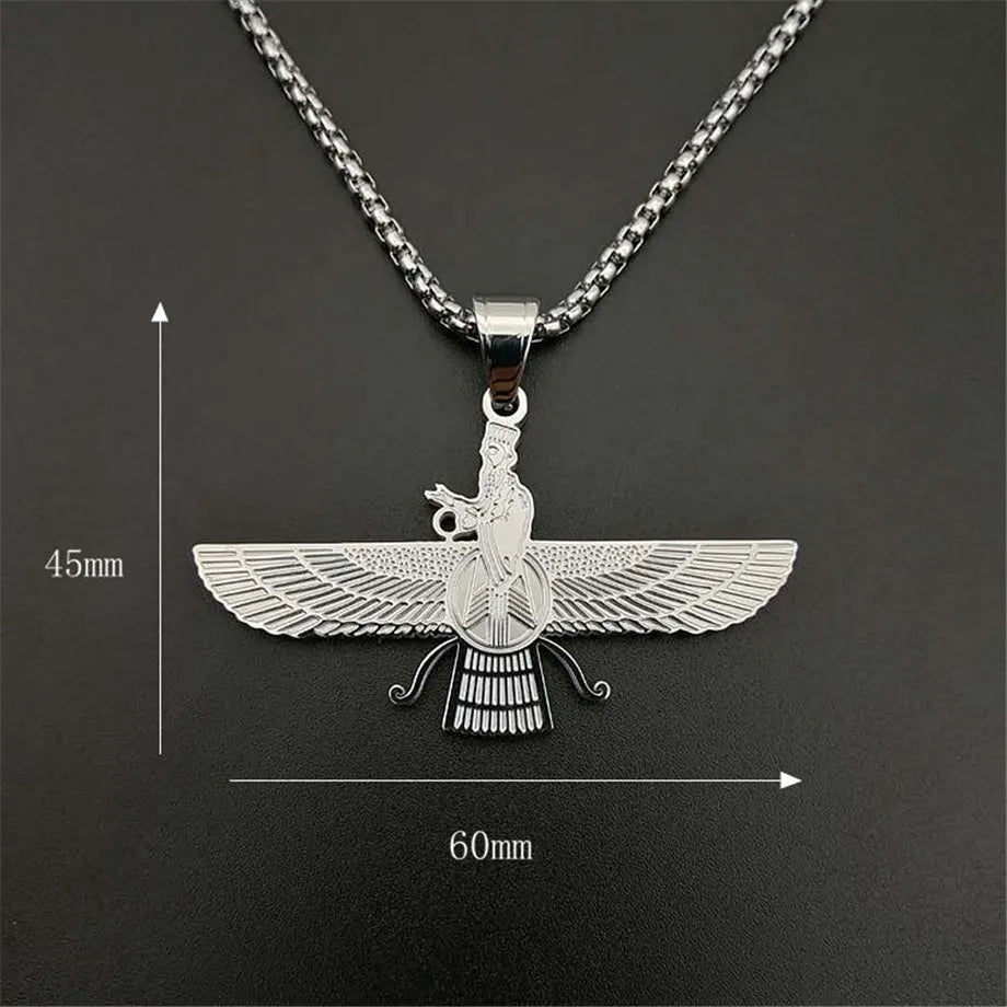Faravahar Gold Pendant Necklace