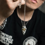 Eye of Horus Silver-Tone Pendant Necklace