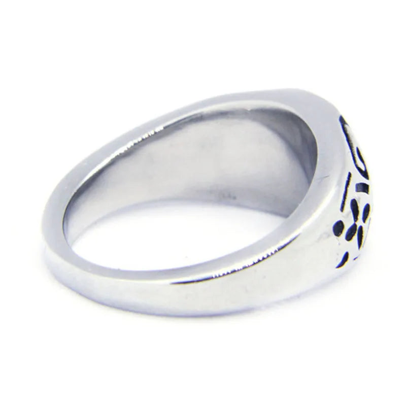Pentagram Ring Band for Men and Women — 316L Stainless Steel