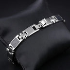 9MM Wide Power Increase Magnetic Therapy Men's Bracelets Jewelry Black Stainless Steel Health Care Boys Bracelet Gifts