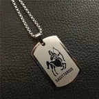 Scorpio 12 Constellations Necklace Birthday Gifts Gold Color Stainless Steel Amulet Pendant Zodiac Sign Jewelry Collier