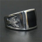 Flying Eagle Biker Ring — Stainless Steel