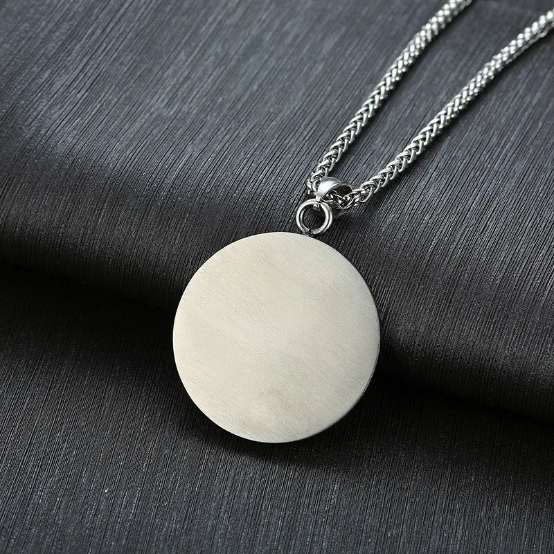 Tetragrammaton Solomon Pentagram Necklace — Stainless Steel