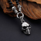 Punk Rock Stainless Steel Skull Men's Necklaces & Pendants 47/60/75CM Long Black Non-Mainstream Necklace Jewelry For