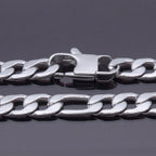 10mm 18'' - 36'' inches Customize Length Mens High Quality Stainless Steel Necklace Figaro Chain Fashion Punk Jewerly