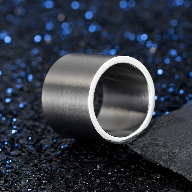 19MM Wide Vintage Thumb Ring — Stainless Steel