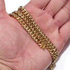 6mm-22mm wide 316L Stainless Steel Cuban Miami Chains Necklaces Big Heavy Round Link Chain for Men Hip Hop Rock jewelry