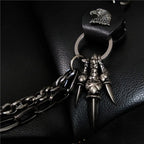 Retro Punk Men's Waist Pants Chain, Self-Defense