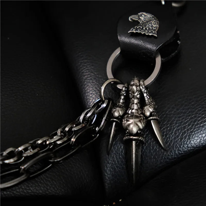 Retro Punk Men's Waist Pants Chain, Self-Defense
