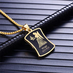 Scorpio 12 Constellations Necklace Birthday Gifts Gold Color Stainless Steel Amulet Pendant Zodiac Sign Jewelry Collier