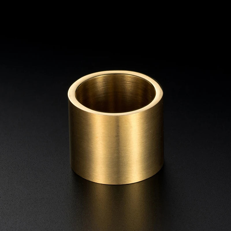 19MM Wide Vintage Thumb Ring — Stainless Steel