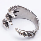 Size 7-12 Punk Rock Dragon Claw Style Men's Rings for Man Gothic Bike Jewelry Stainless Steel Finger Ring Male Jewelry