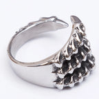 Size 7-12 Punk Rock Dragon Claw Style Men's Rings for Man Gothic Bike Jewelry Stainless Steel Finger Ring Male Jewelry