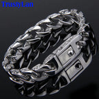 316L Stainless Steel Men's Charm Bracelet Retro Bracelet Man High Quality Cool Male Biker Jewelry Accessories On Hand