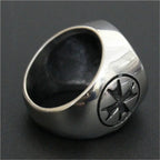Knights Templar Seal Horse Rider Ring — 316L Stainless Steel