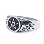 Pentagram Ring Band for Men and Women — 316L Stainless Steel