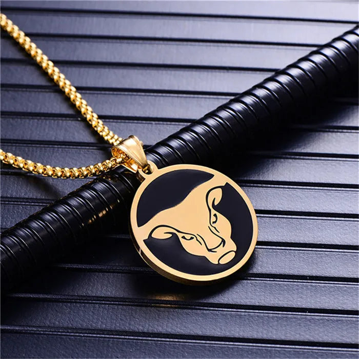 Scorpio 12 Constellations Necklace For Men/Women Birthday Gifts Gold Color Stainless Steel Amulet Pendant Zodiac Sign