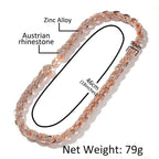 UWIN 9mm Zinc Alloy Rope Chain Necklace Iced Out Rhinestones Hip hop Necklaces Jewelry Men Women Drop Shipping