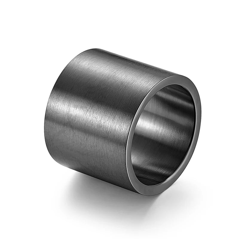 19MM Wide Vintage Thumb Ring — Stainless Steel