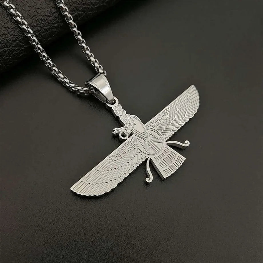Faravahar Gold Pendant Necklace