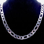 Figaro Chain Necklace for Men 10mm — Stainless Steel
