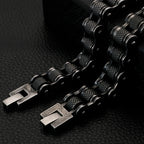 Retro Stainless Steel Motorcycle Chain Bracelet Men 13MM Width Rock And Roll Men's Bracelets On Hand Male Jewelry