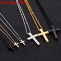 Simple Cross Pendant — Rose Gold