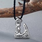Kinitial Antique Bronze Color Slavic Perun Big Axe Pendant Necklace Jewelry Viking Slavic Necklaces fit for Men's