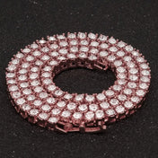 Tennis Link Chain Choker Necklace — Iced Out CZ