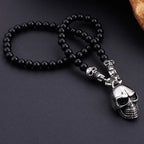 Punk Rock Stainless Steel Skull Men's Necklaces & Pendants 47/60/75CM Long Black Non-Mainstream Necklace Jewelry For