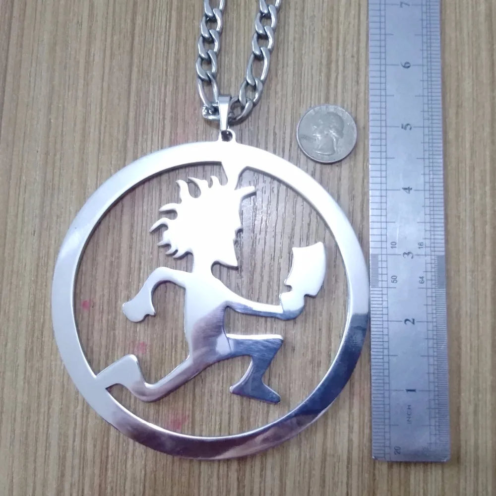 Statement Stainless Steel Pendant Necklace