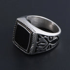 Cool Stainless Steel Men's Rings 18MM Wide Epoxy Ringen Men Fashion Classic Jewelry Accessories Gifts For Him Finger