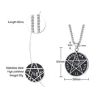 Tetragrammaton Solomon Pentagram Necklace — Stainless Steel