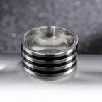 10mm Wide Band Ring — Stainless Steel