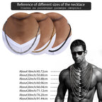 Men's Necklace Stainless Steel Cuban Link Chain Black Gold Color Necklaces For Men 18-36" Hip Hop Jewelry KNM09