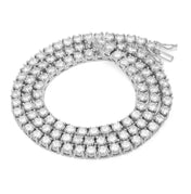 Iced Out Gold Tennis Chain Necklace — CZ 3-5MM