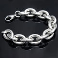 Silver Chain Bracelet 15mm — Silver