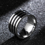10mm Wide Band Ring — Stainless Steel