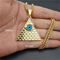 Eye of Providence Gold Pendant Necklace