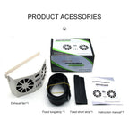 Car Window Auto Exhaust Fan Cooler Solar Powered Air Vent Cool Cooling Air Vent Conditioner Ventilator Radiator Cooling