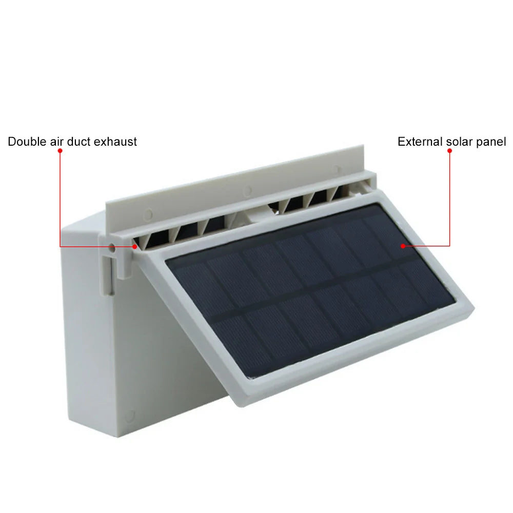 Car Window Auto Exhaust Fan Cooler Solar Powered Air Vent Cool Cooling Air Vent Conditioner Ventilator Radiator Cooling