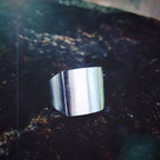 Polished Signet Band Ring — Stainless Steel