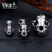 Smilodon Dinosaur Head Pendant — Stainless Steel