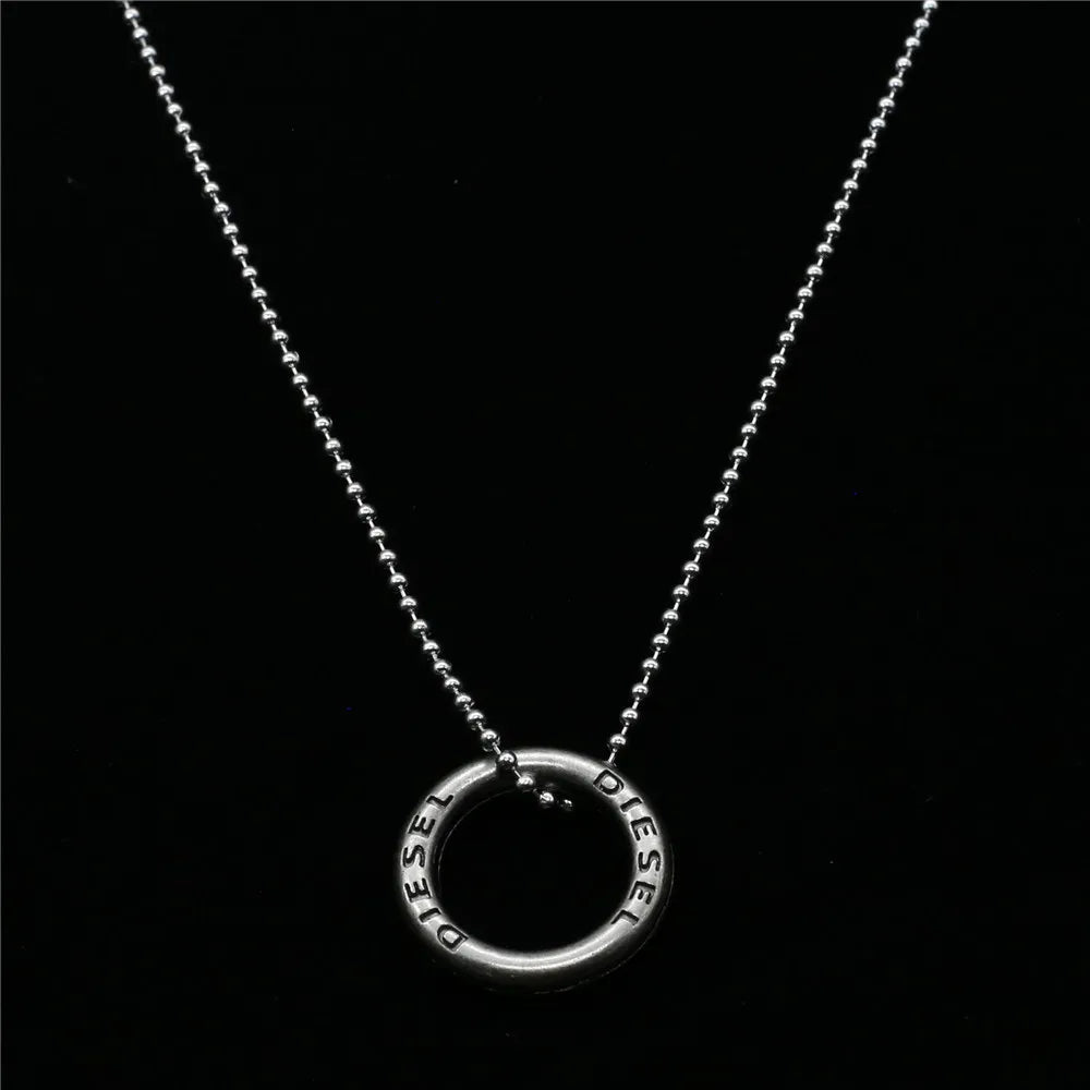Male Punk Long Custom Sweater Chain Choker Necklace Angel Wing Music Note Pendant Men Necklace Women Jewelry Friendship Gifts