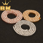 THE BLING KING Hiphop 1 Row Tennis Chains Choker Iced Out Rhinestones Necklace For Men 3mm 4mm 5mm Width