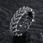 Gothic 25MM Width Skull Link Chain Men’s Bracelets for Man Punk Rock Skeleton Bracelet Male Stainless Steel Wrap