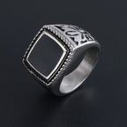 Cool Stainless Steel Men's Rings 18MM Wide Epoxy Ringen Men Fashion Classic Jewelry Accessories Gifts For Him Finger